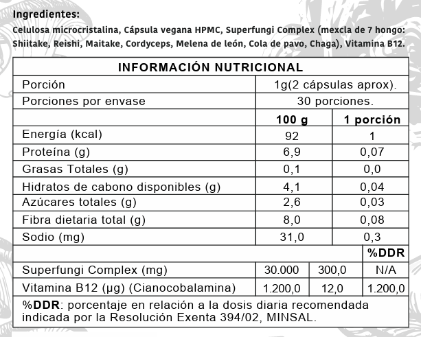 Cápsulas Fungi Blend