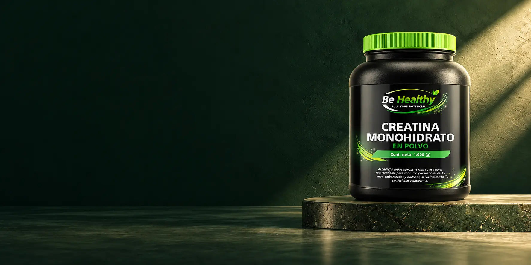 Creatina Monohidrato Be Healthy 1 kg Sin Sabor