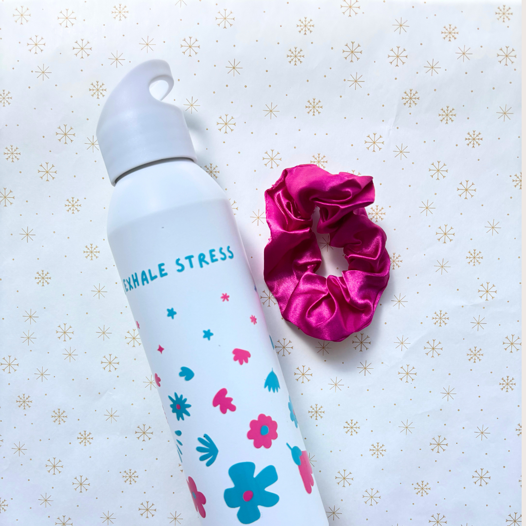 Regalo: botella behealthy + scrunchie