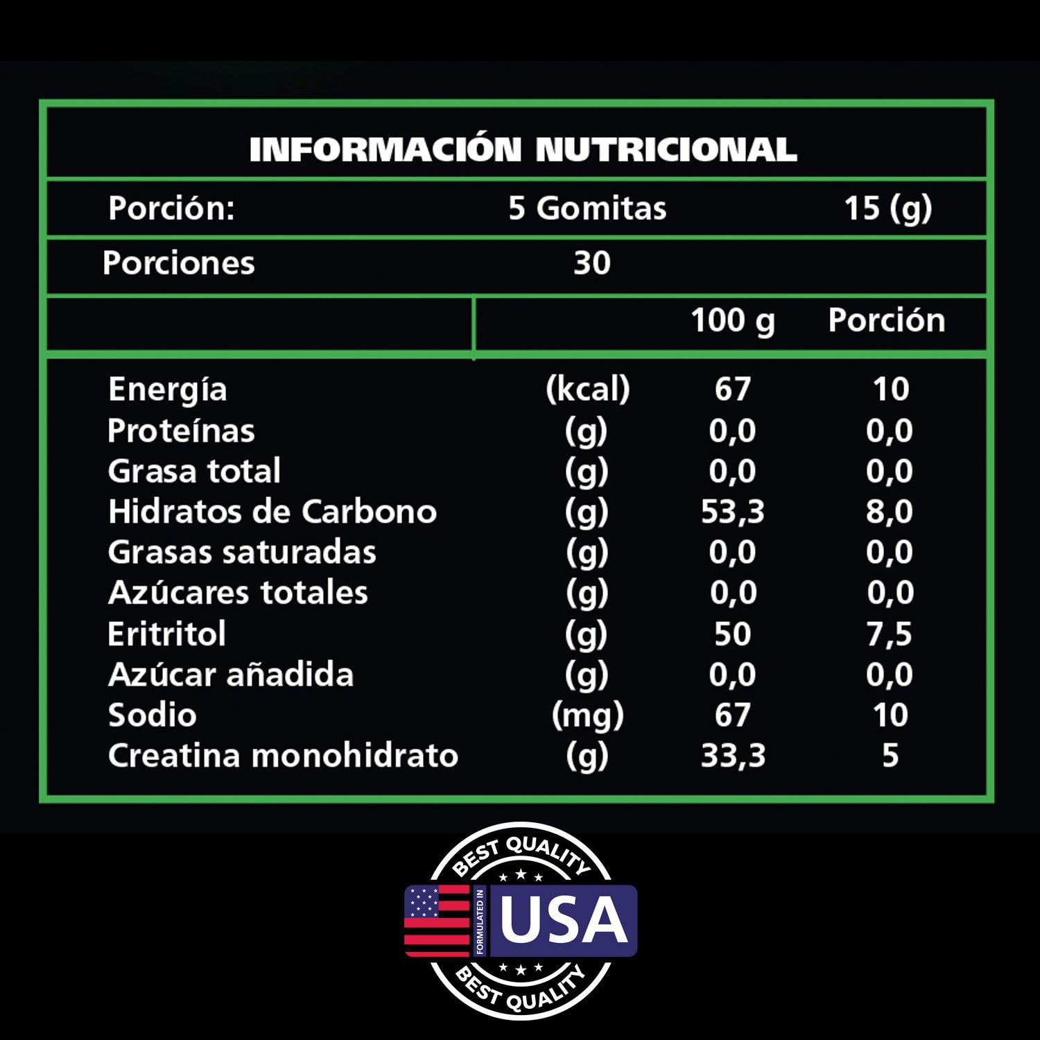 Creatina En Gomitas Monohidratada 150 Unidades Be Healthy