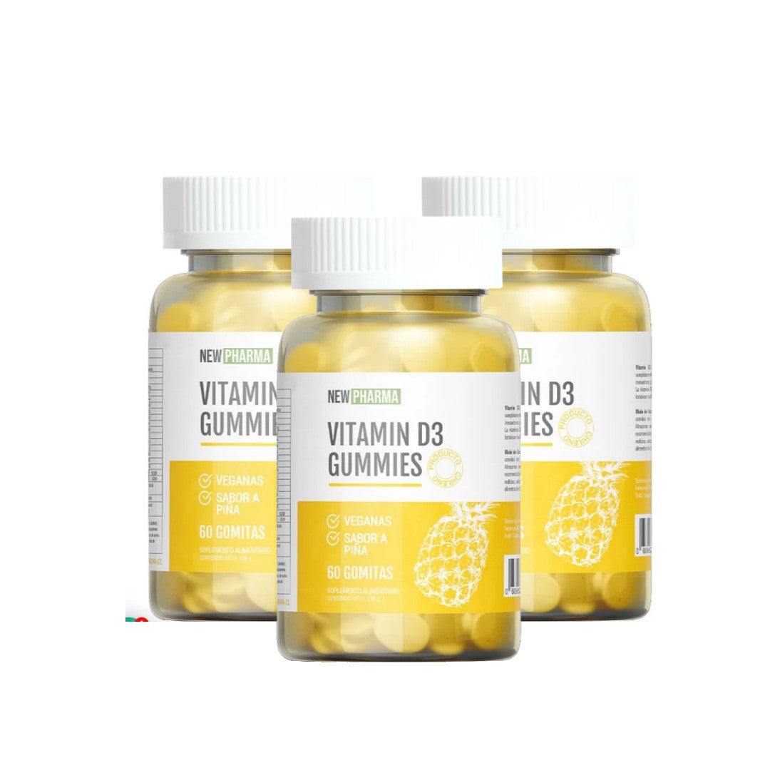 Pack 3 Vitamina D en gomitas - 3 Meses