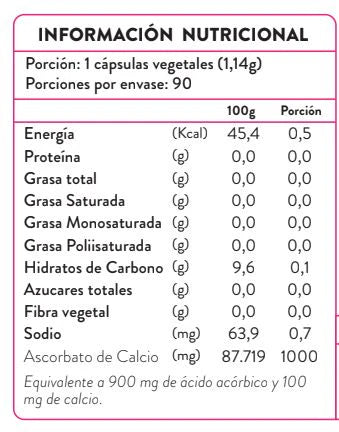 Vitamina C Neutra - 1 Mes