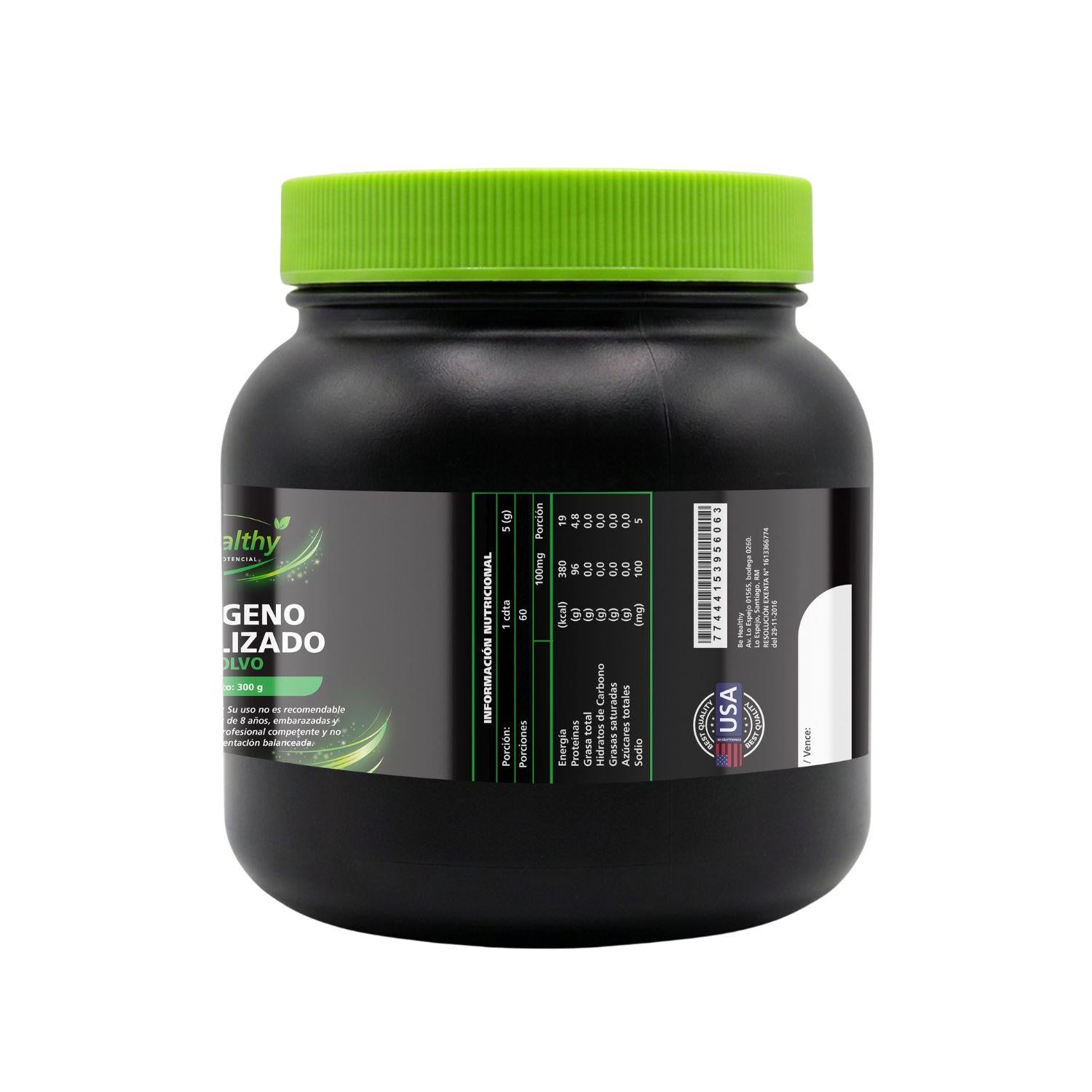 Colágeno hidrolizado En Polvo 300 Gramos Be Healthy