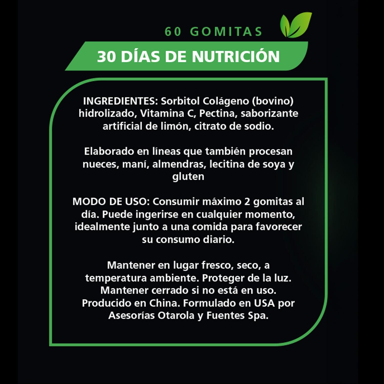 Colágeno hidrolizado En Gomitas 60 Unidades Be Healthy