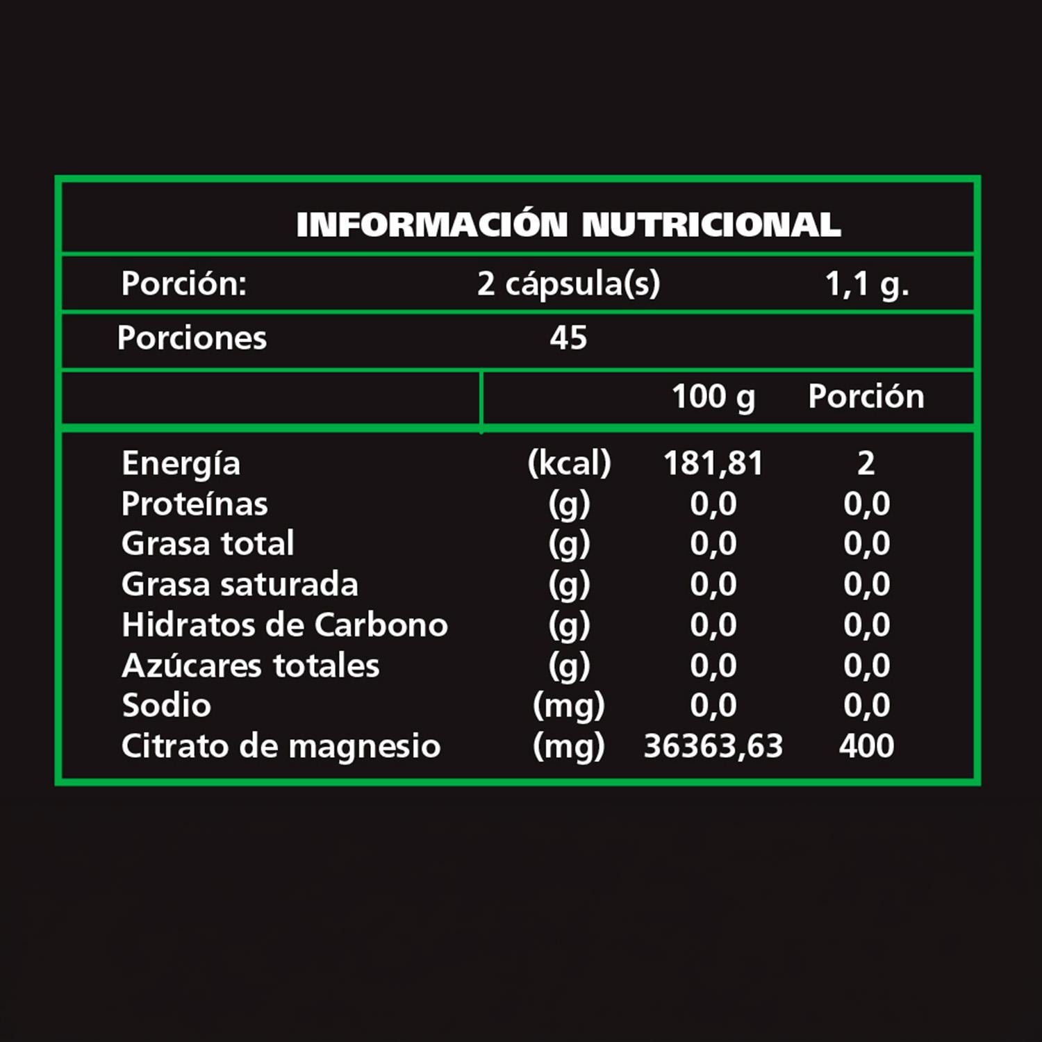 Citrato De Magnesio 90 Cápsulas Be Healthy