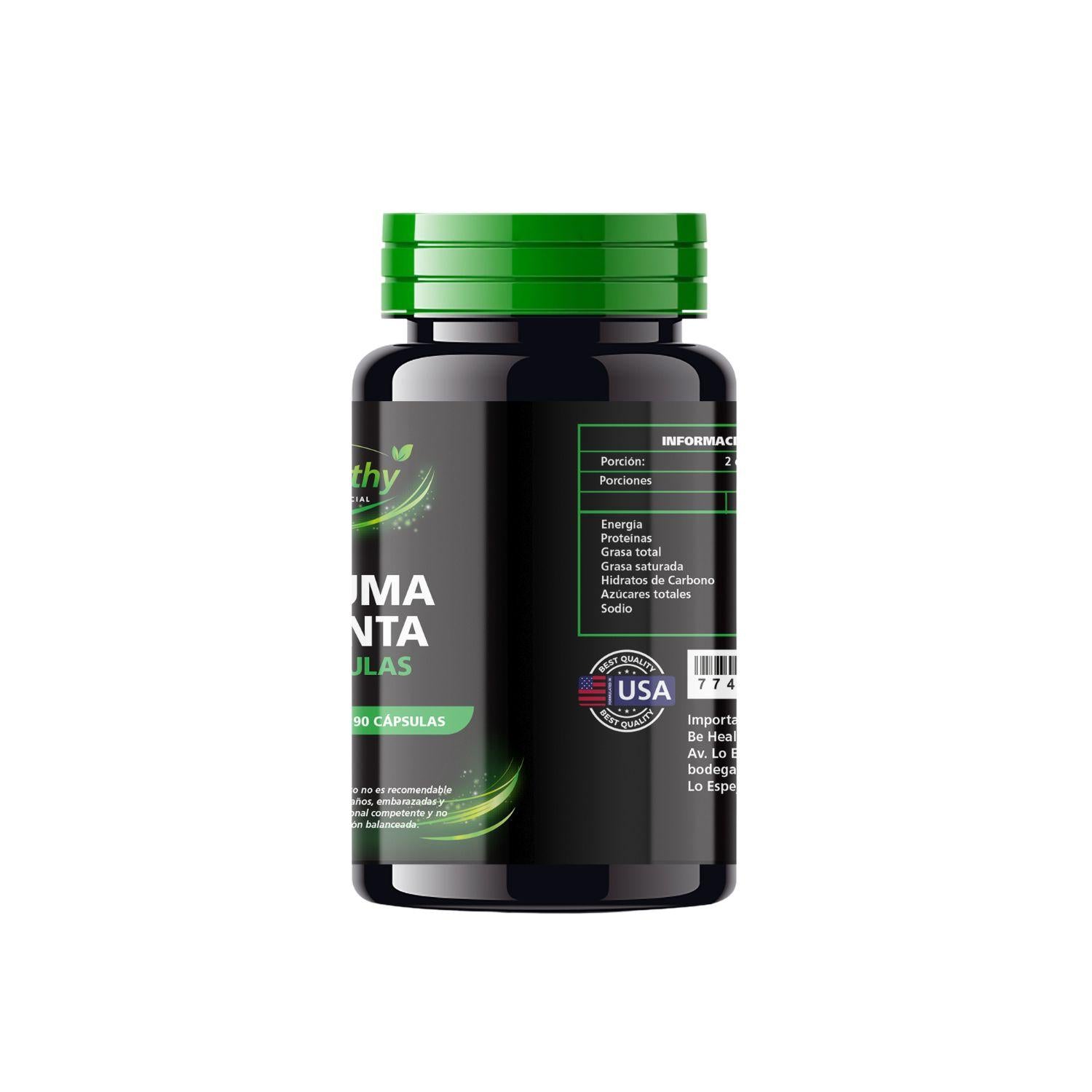 Cúrcuma + Pimienta Negra 90 Cápsulas Be Healthy