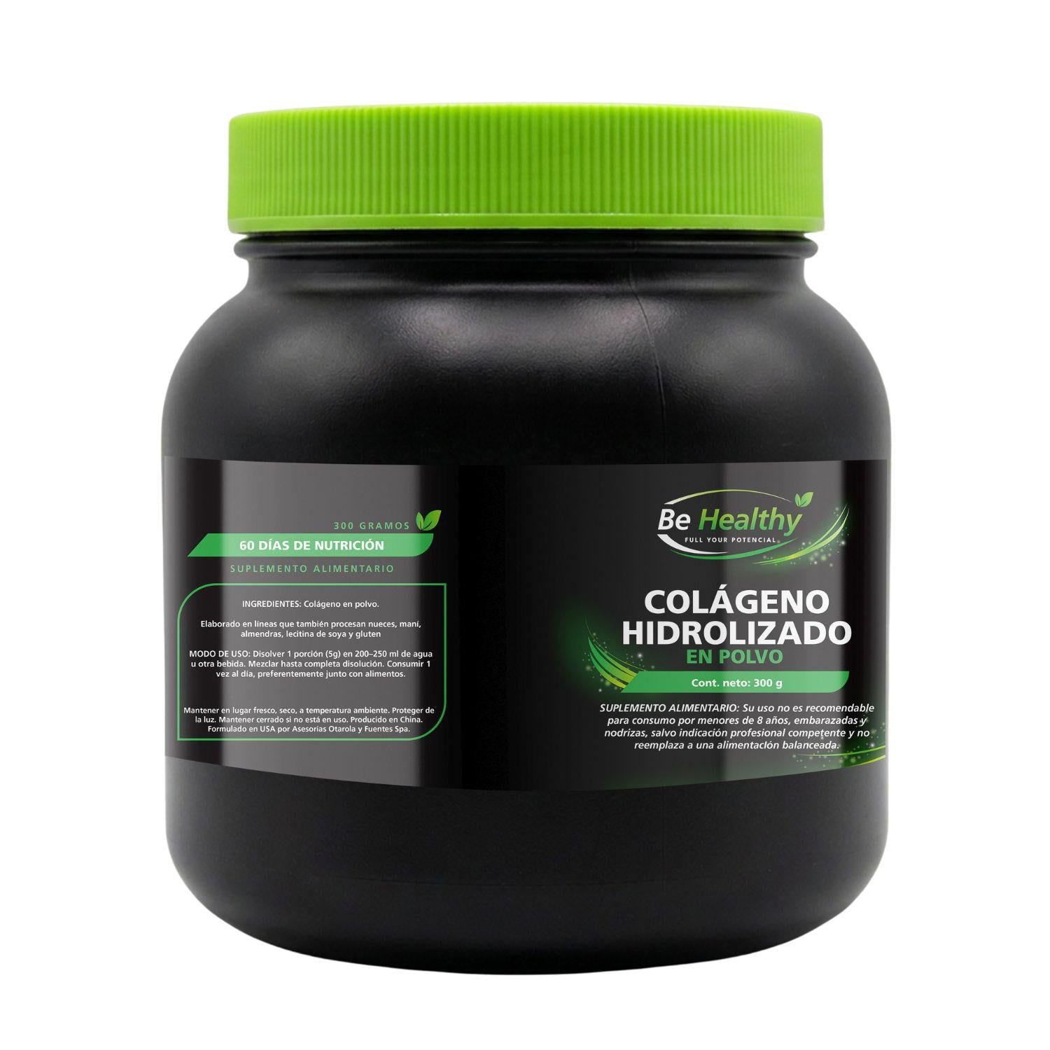 Colágeno hidrolizado En Polvo 300 Gramos Be Healthy