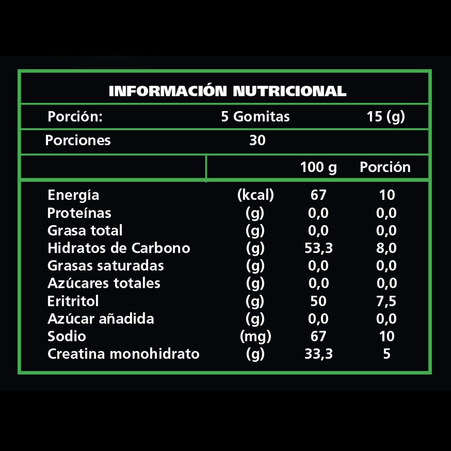 Creatina En Gomitas Monohidratada 150 Unidades Be Healthy