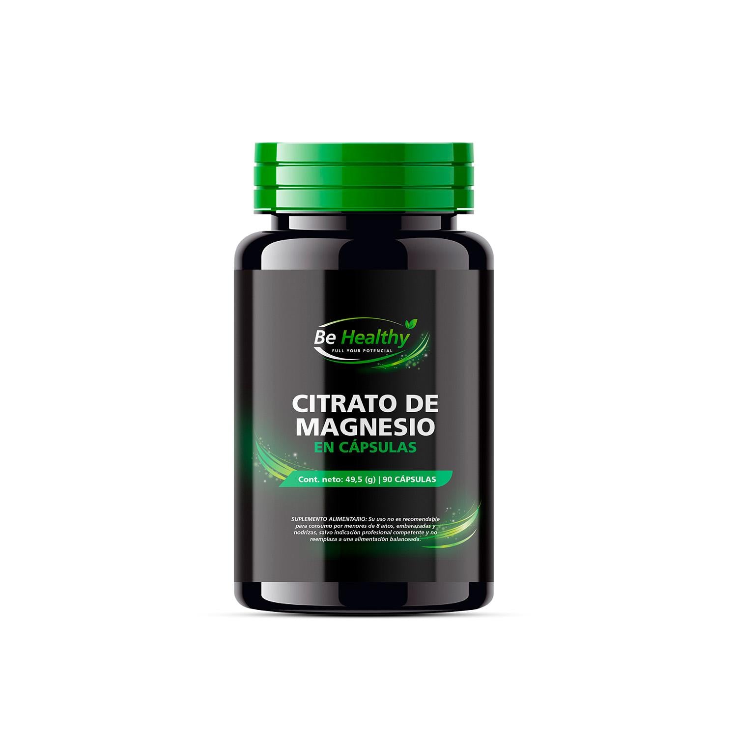 Citrato De Magnesio 90 Cápsulas Be Healthy