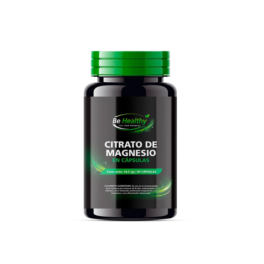 Citrato De Magnesio Be Healthy 90 Cápsulas · Sin Sabor