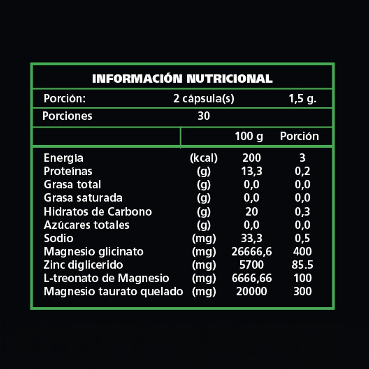 Triple Magnesio + Zinc 60 Cápsulas Be Healthy